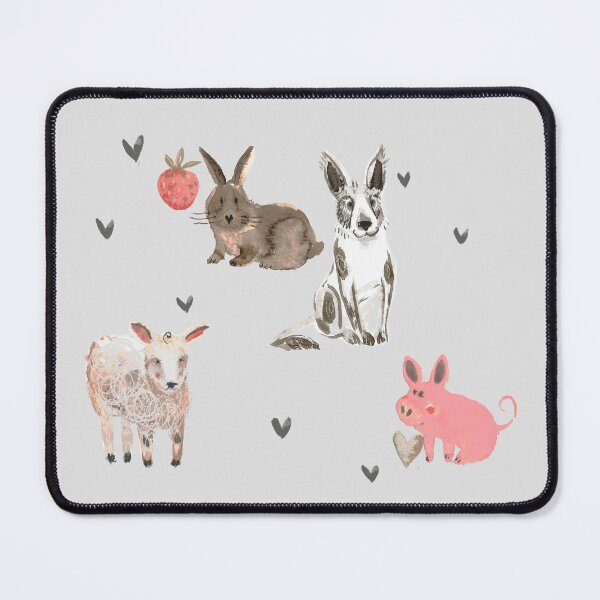 Item preview, Cute watercolor hand drawn farm animals designed and sold by HandmadeMood.