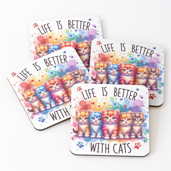 Item preview, life is better with cats designed and sold by Natalia Shop.