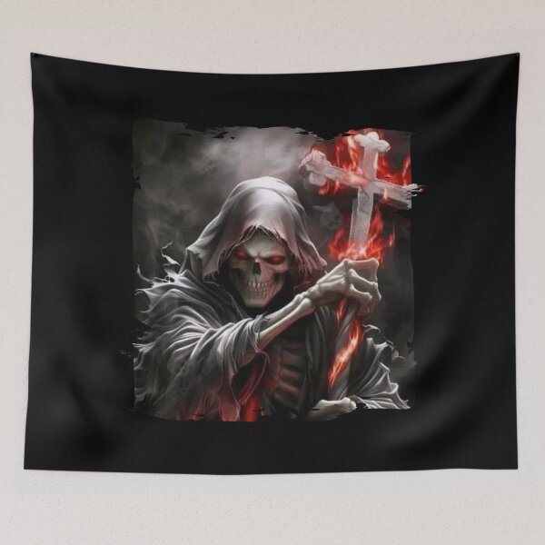 Item preview, Abstract Skeleton Holding a Cross designed and sold by Hungry-Murphy.