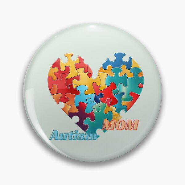 Item preview,  Autism Heart mom. Autism Heart, Autism heart circuit, Puzzle awareness stickers designed and sold by Anastasiia Yurevych.