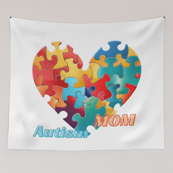 Item preview,  Autism Heart mom. Autism Heart, Autism heart circuit, Puzzle awareness stickers designed and sold by Anastasiia Yurevych.