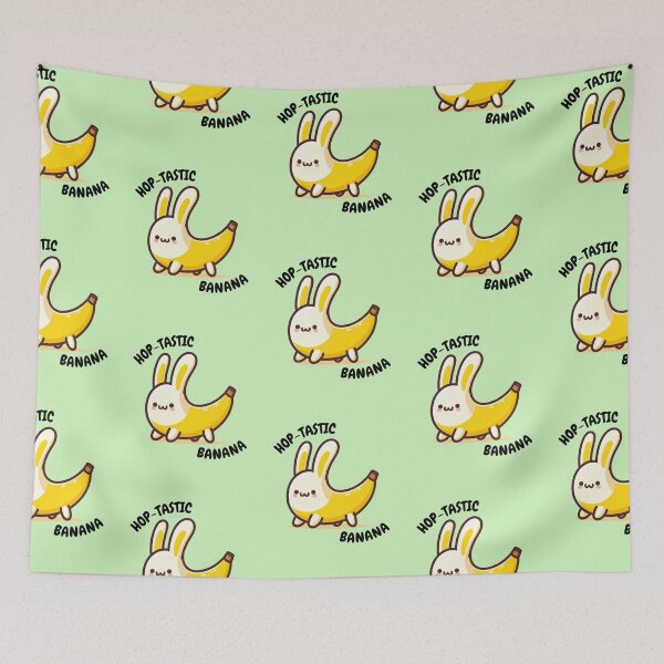 Item preview, Hop-tastic banana - cute banana rabbit designed and sold by Funny-Banana.