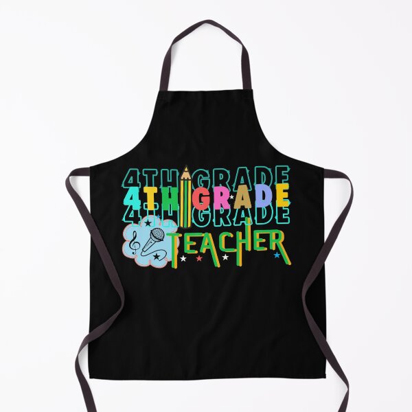 Item preview, Back to School 4th Grade Teacher Retro Colorful Typographic Music Teacher Design designed and sold by Raise2Shine.