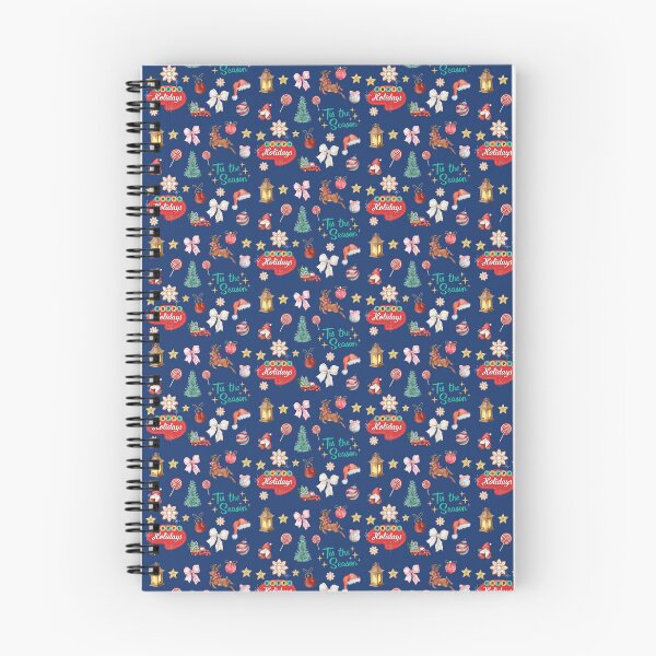 Item preview, tis the season, christmas retro pattern blue designed and sold by mariana83.