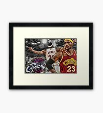 Lebron James KING MVP Framed Print