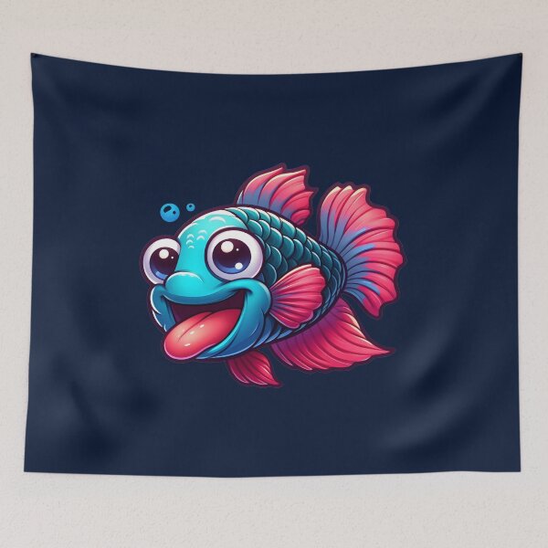 Item preview, Funny Betta Fish  designed and sold by stylishdzign.