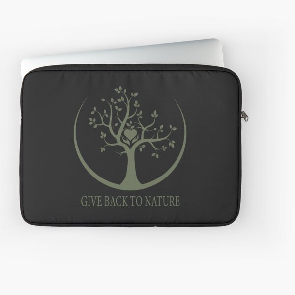 Give Back to Nature - Green Logo Laptop Sleeve