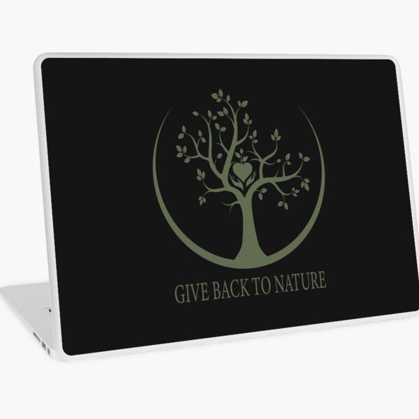 Give Back to Nature - Green Logo Laptop Skin