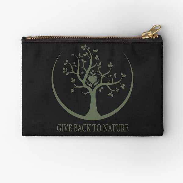 Give Back to Nature - Green Logo Zipper Pouch