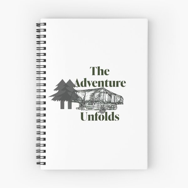 Item preview, The Adventure Unfolds Folding Caravan - Black and White designed and sold by BeccaAelishe.