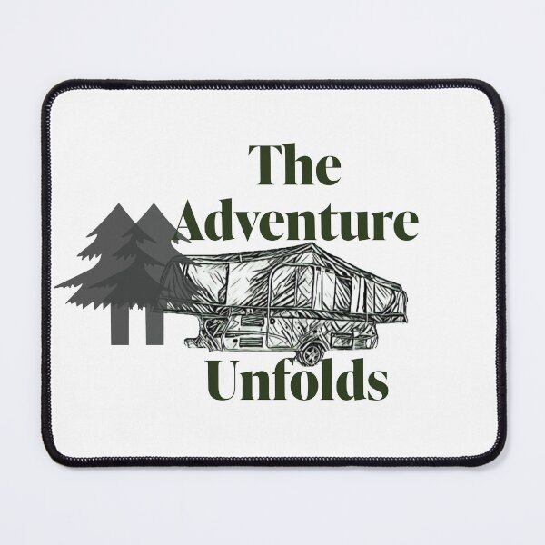 Item preview, The Adventure Unfolds Folding Caravan - Black and White designed and sold by BeccaAelishe.
