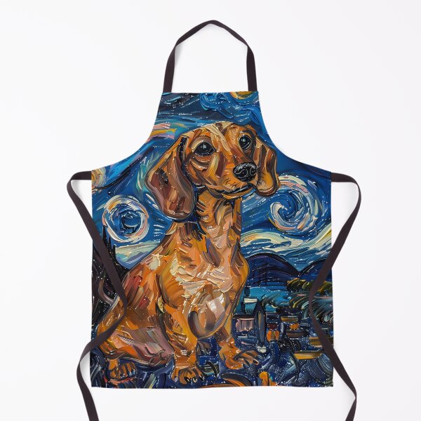Item preview, Starry Night Dachshund Van Gogh Dog designed and sold by Vangoholic.