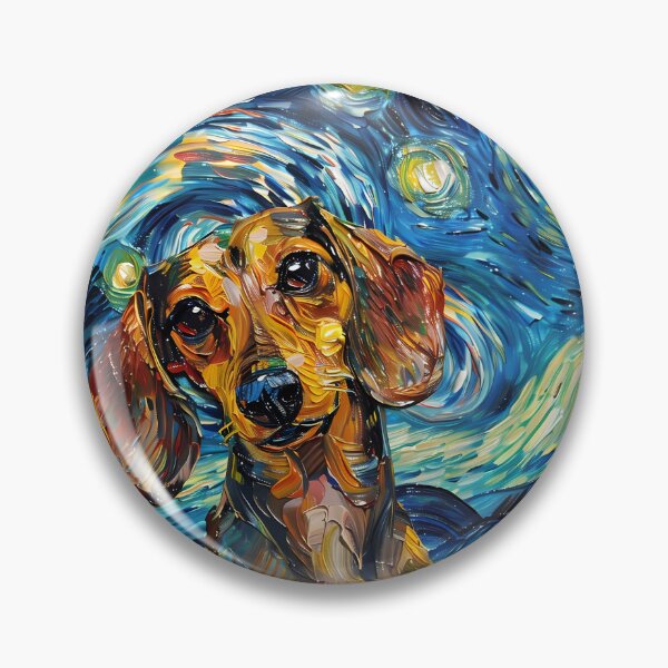 Item preview, Starry Night Dachshund Van Gogh Dog designed and sold by Vangoholic.