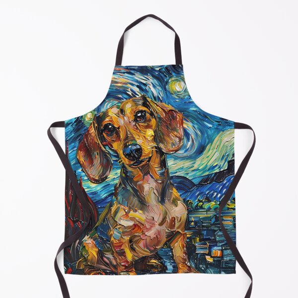 Item preview, Starry Night Dachshund Van Gogh Dog designed and sold by Vangoholic.