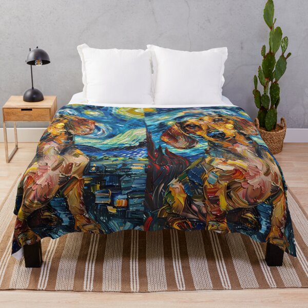 Item preview, Starry Night Dachshund Van Gogh Dog designed and sold by Vangoholic.
