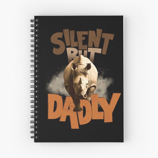 Item preview, Silent But Dadly | Funny Father's Day Rhino Shirt for Grandpa, Daddy, Husband, Daughter designed and sold by PixelGrafiks.