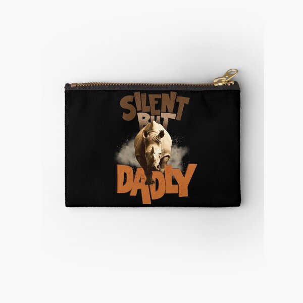 Item preview, Silent But Dadly | Funny Father's Day Rhino Shirt for Grandpa, Daddy, Husband, Daughter designed and sold by PixelGrafiks.