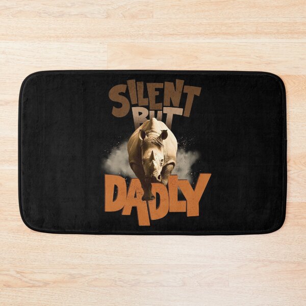 Item preview, Silent But Dadly | Funny Father's Day Rhino Shirt for Grandpa, Daddy, Husband, Daughter designed and sold by PixelGrafiks.
