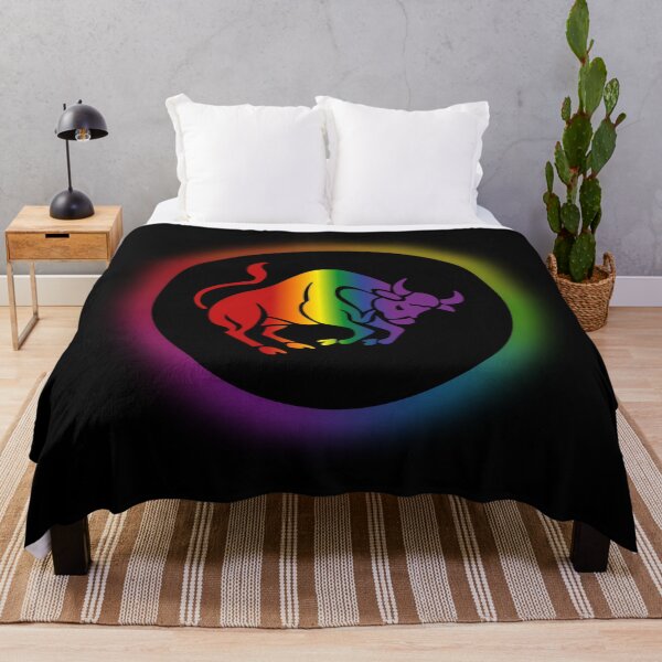 Item preview, Taurus Star Sign Graphic LGBTQ, Taurus Symbol graphic with rainbow background, Horoscope Unisex T-shirt, LGBTQ Astrology tees gift ideas, Astrology tees,  designed and sold by PrideBeProud.