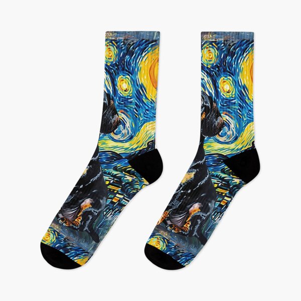 Item preview, Starry Night Dachshund Van Gogh Dog designed and sold by Vangoholic.