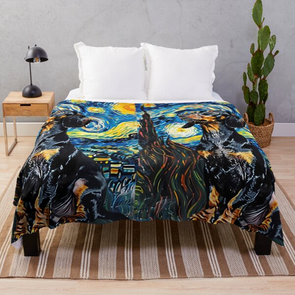 Item preview, Starry Night Dachshund Van Gogh Dog designed and sold by Vangoholic.