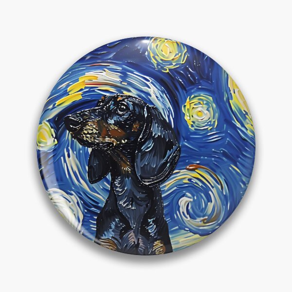 Item preview, Starry Night Dachshund Van Gogh Dog designed and sold by Vangoholic.