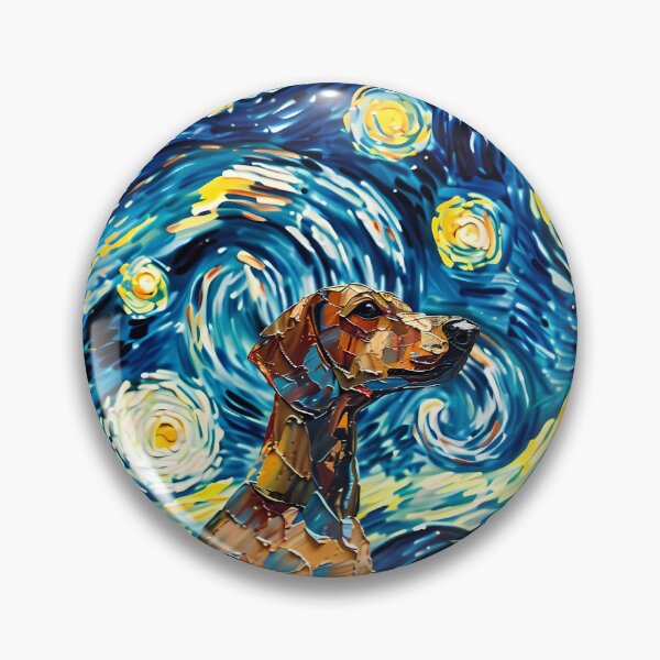 Item preview, Starry Night Dachshund Van Gogh Dog designed and sold by Vangoholic.