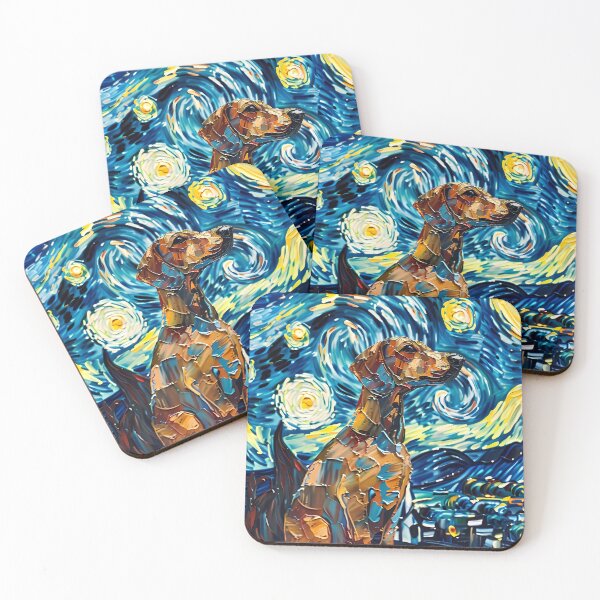 Item preview, Starry Night Dachshund Van Gogh Dog designed and sold by Vangoholic.