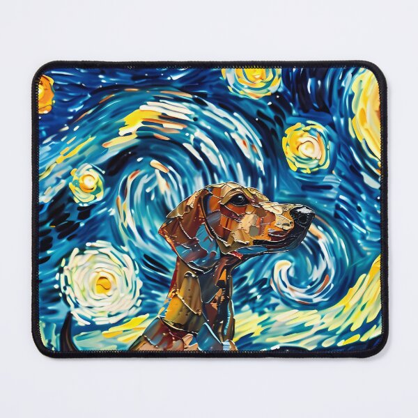 Item preview, Starry Night Dachshund Van Gogh Dog designed and sold by Vangoholic.