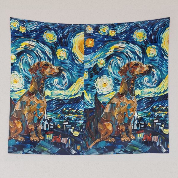 Item preview, Starry Night Dachshund Van Gogh Dog designed and sold by Vangoholic.