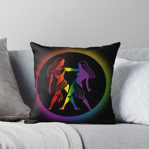 Item preview, Gemini Star Sign Graphic LGBTQ, Gemini Symbol graphic with rainbow background, Horoscope Unisex T-shirt, LGBTQ Astrology tees gift ideas, Astrology tees,  designed and sold by PrideBeProud.