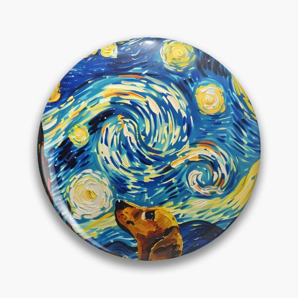 Item preview, Starry Night Dachshund Van Gogh Dog designed and sold by Vangoholic.