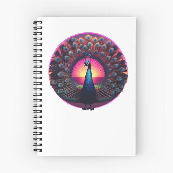 Item preview, Synthwave Majestic Peacock Design  designed and sold by EmeraldCauldren.
