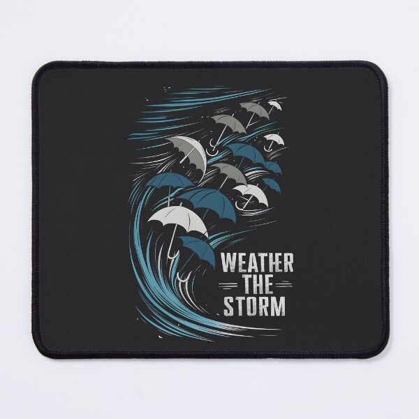 Item preview, Weather the Storm - Umbrella Silhouette Design designed and sold by VoyteksDesigns.