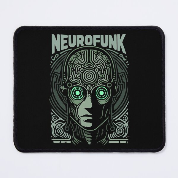 Item preview, Neurofunk cyborg head Drum and bass jungle, dnb  designed and sold by CutOriginalArt.