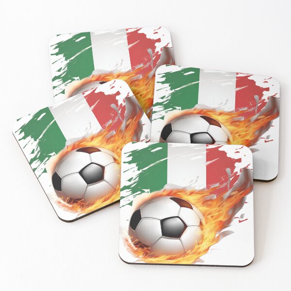 Item preview, flaming football with Italian flag designed and sold by COWELLM.