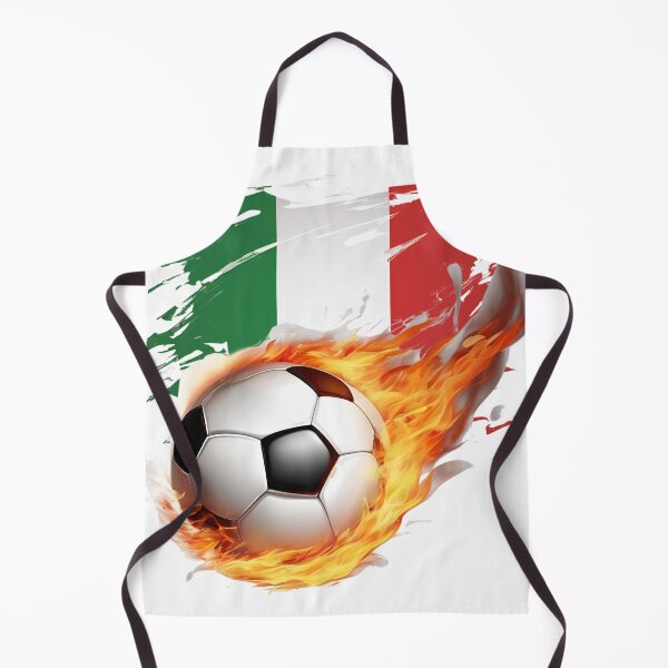 Item preview, flaming football with Italian flag designed and sold by COWELLM.