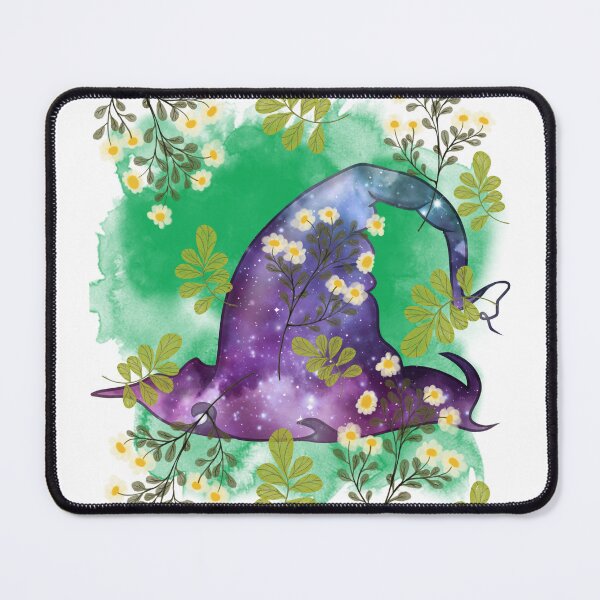 Item preview, Galactic Witch Hat with Flowers designed and sold by WildWoodlandWitch.