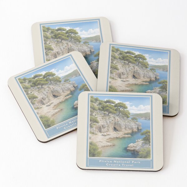 Item preview, Plivice National Park - Croatia- Vintage style poster2 designed and sold by Museum Of Non-Existing Art.