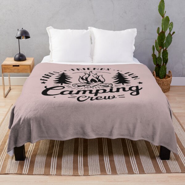 Item preview, Camping Adventure - Retro Campfire Illustration Art For Funny Girls designed and sold by Creatiforge.
