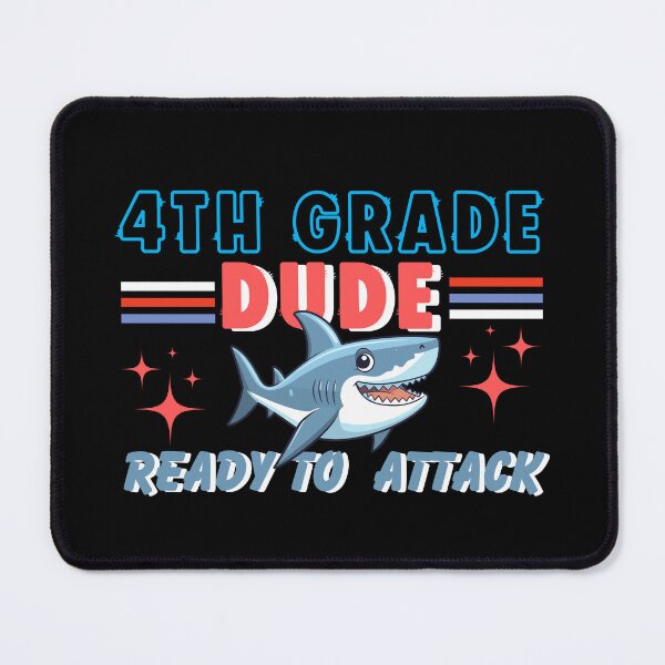 Item preview, 4th Grade Dude Ready To Attack Back to School Retro Typographic Design designed and sold by Raise2Shine.