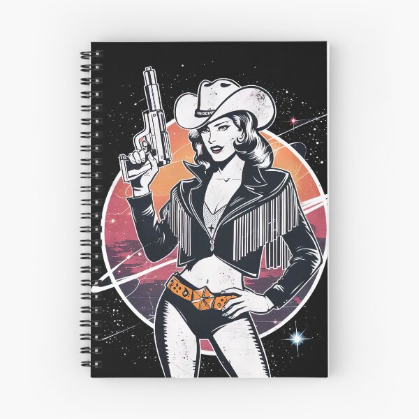 Item preview, Retro Space Cowgirl: Vintage Galactic Western Adventure designed and sold by SpookshowDesign.
