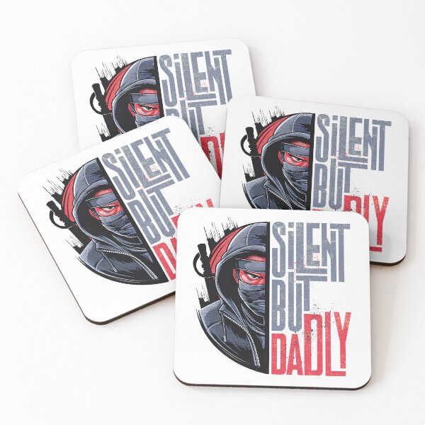 Item preview, Silent But Dadly | Funny Father's Day Ninja Shirt for Grandpa, Daddy, Husband, Daughter designed and sold by PixelGrafiks.