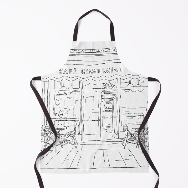 Item preview, Café Comercial, Madrid, España Dibujo lineal original en negro designed and sold by watercolornikki.