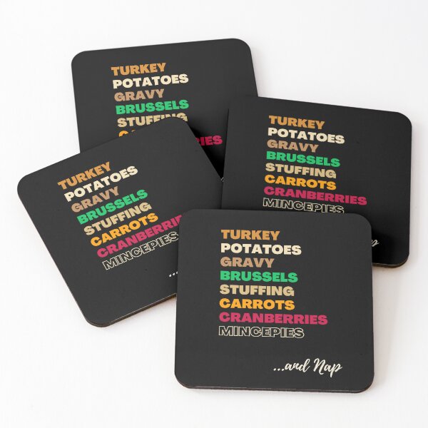 Item preview, Christmas 2024: Funny Favourite Food Menu Thanksgiving Classics Gift (Black) designed and sold by theprintplaceuk.