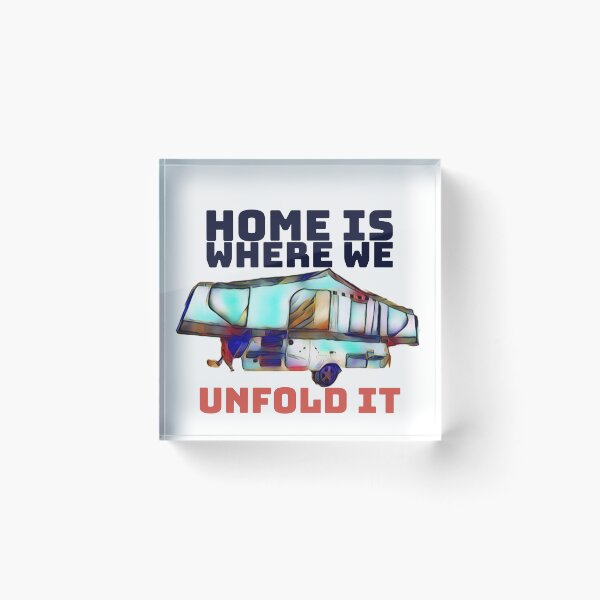 Item preview, Home is Where We Unfold it Folding Caravan designed and sold by BeccaAelishe.