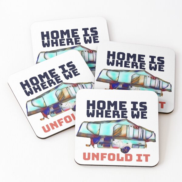 Item preview, Home is Where We Unfold it Folding Caravan designed and sold by BeccaAelishe.