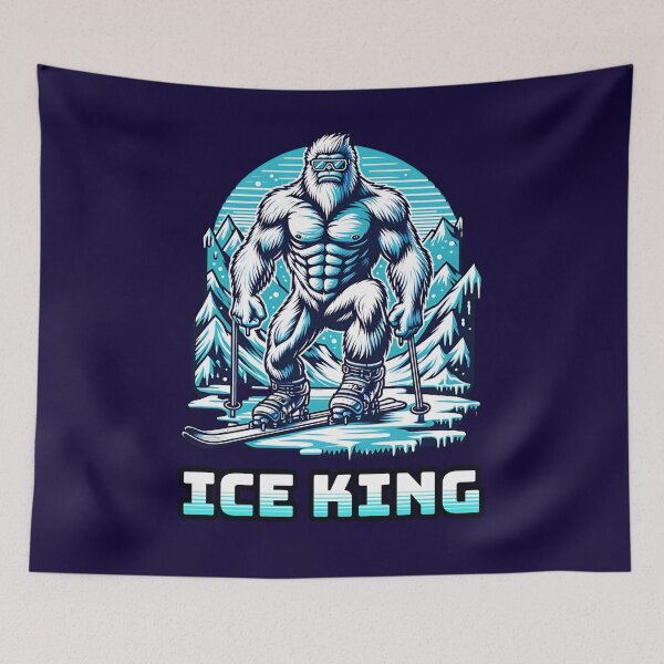 Item preview, ICE KING, SKIING DAD, DAD SKIING, YETI  designed and sold by PRINYOS.