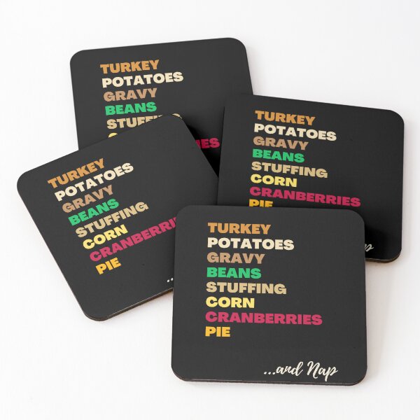 Item preview, Thanksgiving 2024: Funny Favourite Food Menu Christmas Classics Gift (Black) designed and sold by theprintplaceuk.