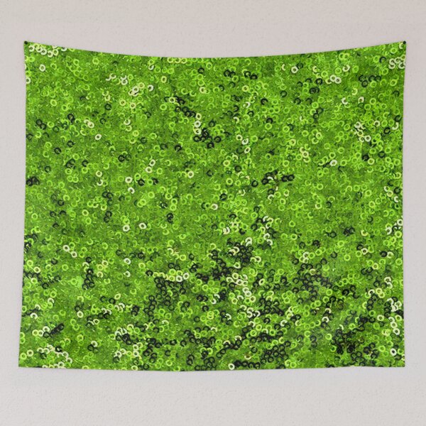 Item preview, Speckled Sequin Style Clothing Line Mardi Gras Type Green Print designed and sold by posterbobs.